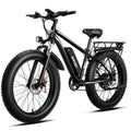 AMYET EB26 Electric Bike for Adults, Peak 1500W 48V 15Ah, 26 Fat Tire Ebike, E-Mountain Bicycle, UL2849