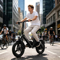 Bodywel Foldable Electric Bike for Adults and Teens, 14 Electric Bicycle with Peak 500W Motor, 36V 10Ah Battery, Commuting Mini Ebike, E Bike, UL2849