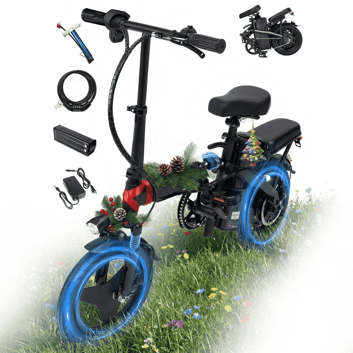 BroPath Electric Bike for Adults,26”Electric Mountain Bike,576WH Removable Battery& LCD Display, 25MPH,750W High Motor,Multi-Shock Absorption,7-Speed,Commuting E Bikes,UL2849