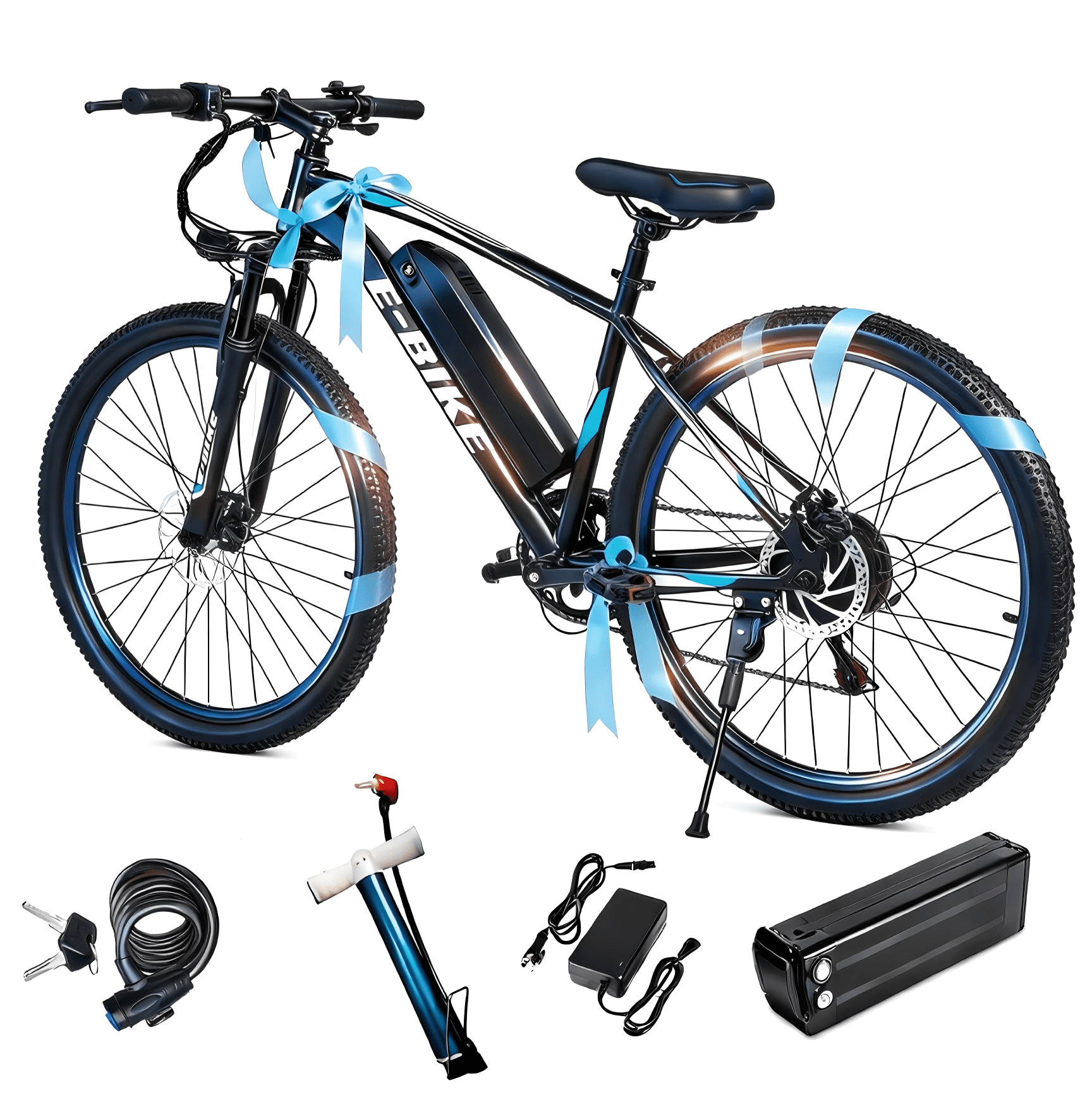BroPath Electric Bike for Adults,26”Electric Mountain Bike,576WH Removable Battery& LCD Display, 25MPH,750W High Motor,Multi-Shock Absorption,7-Speed,Commuting E Bikes,UL2849