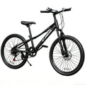 DEYGIA 20 Inch Kids Mountain Bike, Bikes for Boys, 7-Speed with Front Suspension, Dual Disc Brakes & Knobby Tires for Ages 6-14, Multi Color