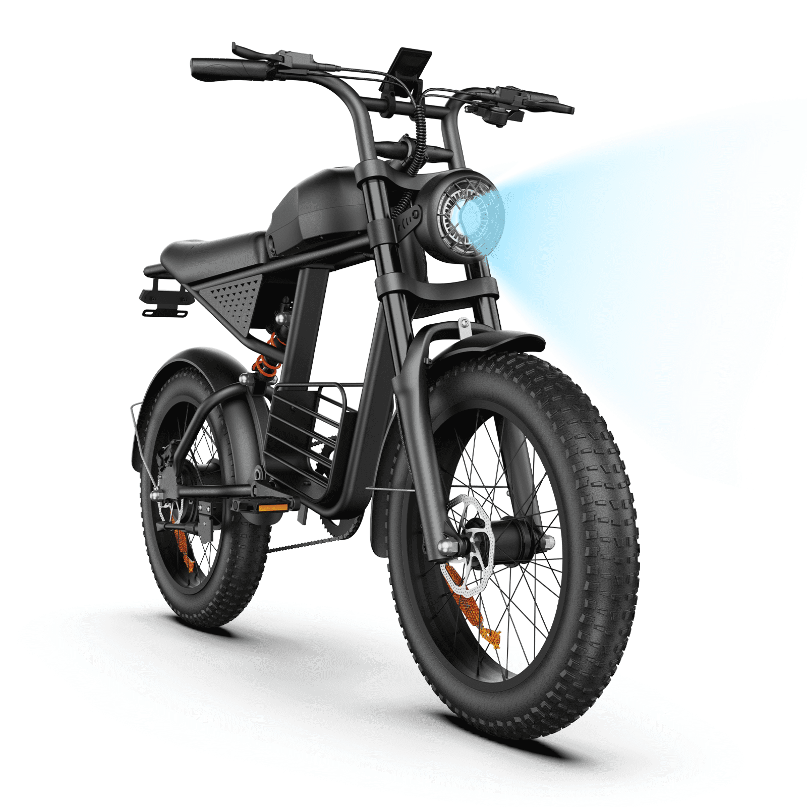 Electric Bike for Adults, 1500W Dirt Bike, 34MPH, 48V 20Ah E-Bike, 60 Miles Electric Motorcycle, 20 Fat Tire Off-Road Bike, All Terrain for Mountains, Snow, Sand, Road
