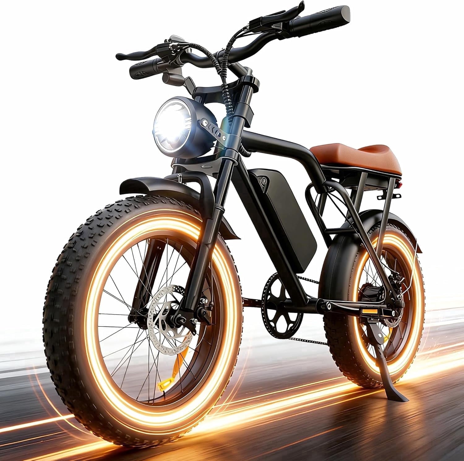 Electric Bike for Adults, 2200W, 35MPH & 75 Miles, 20x4 Fat Tire, 48V 15.6Ah Removable Battery, 7-Speed & 3 Modes, Full Suspension E Mountain Bike, UL 2849 Certified