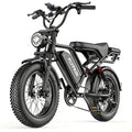 FLYPKIN FK20 750W Electric Bike for Adults, 31 MPH Full Suspension Fat Tire E-Bike with 48V 18Ah Removable Battery, 40–70 Mile Range, 2-Seater, UL 2849 Certified