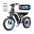 Gegaibe Electric Bike for Adults, 750W/1500W Peak Fat Tire E-Mountain Bicycle, Wireless CarPlay & Android Auto, UL2849