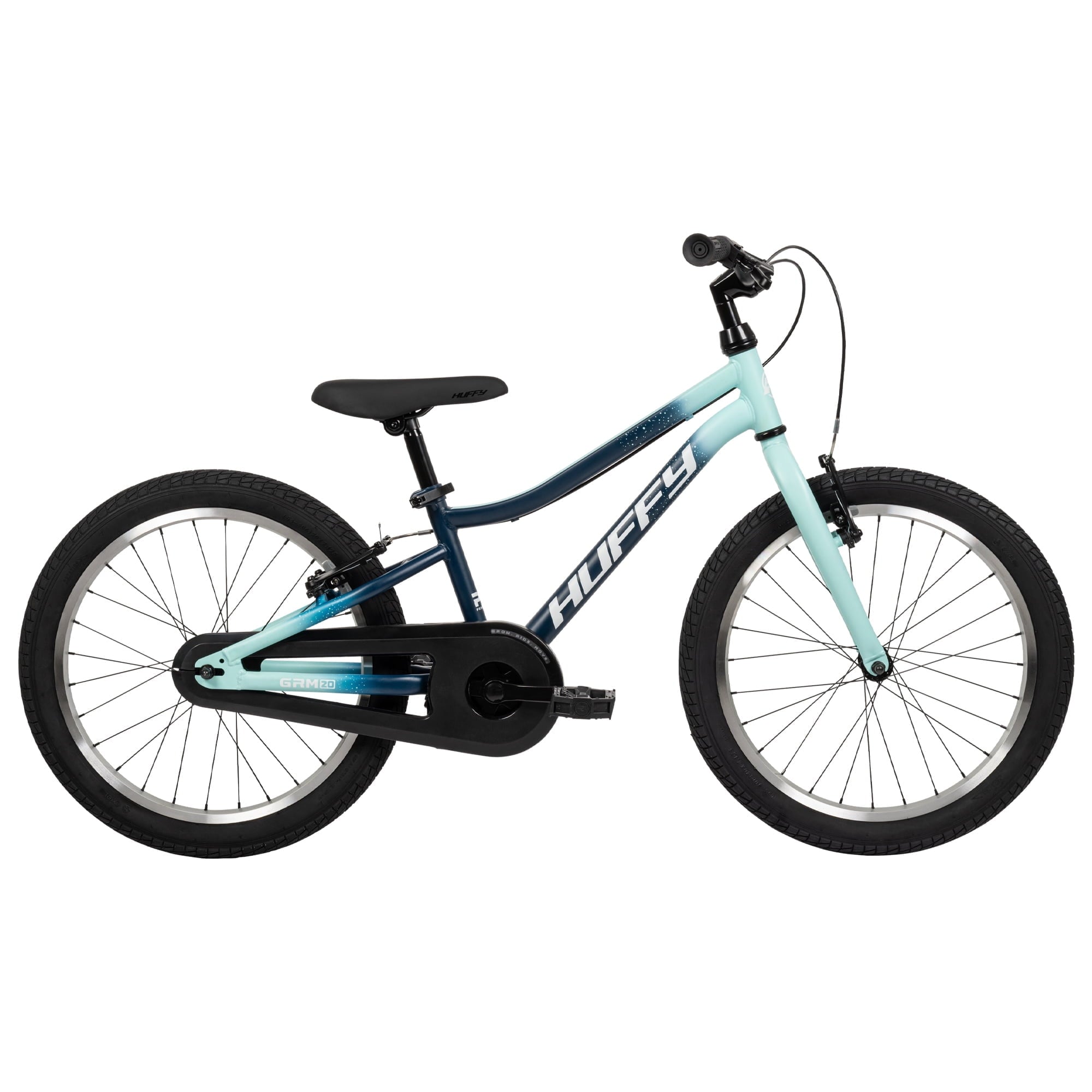 Huffy 20-Inch GRM Kids’ Bike, Perfect Fit Frame for a Natural Riding Position, Dual Braking System for Confident Control, Full Chainguard for Safety, Fits Riders 45–52 Tall, Blue