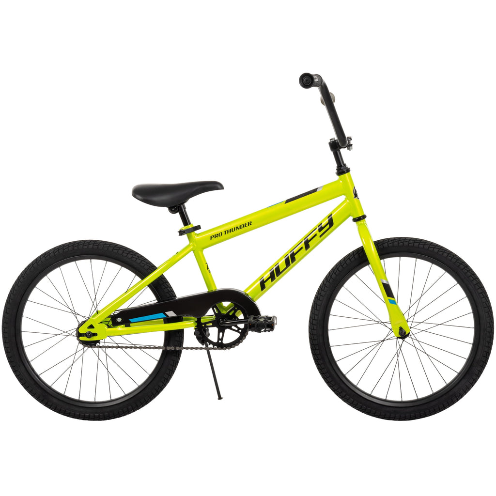 Huffy 20 Pro Thunder Kids’ Bike, Fits Riders 44 - 56, Acid Green, Youth, Boys