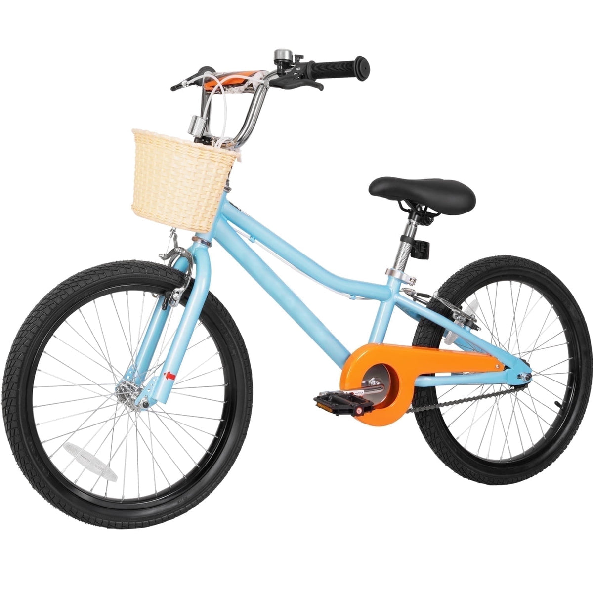 Hykolity Kids Bike Boy Girl Bicycle 16 inch for Children Age 4-7 Years Old Height 41-53 in Child Sport Bike Includes Training Wheel Basket Peach Pink