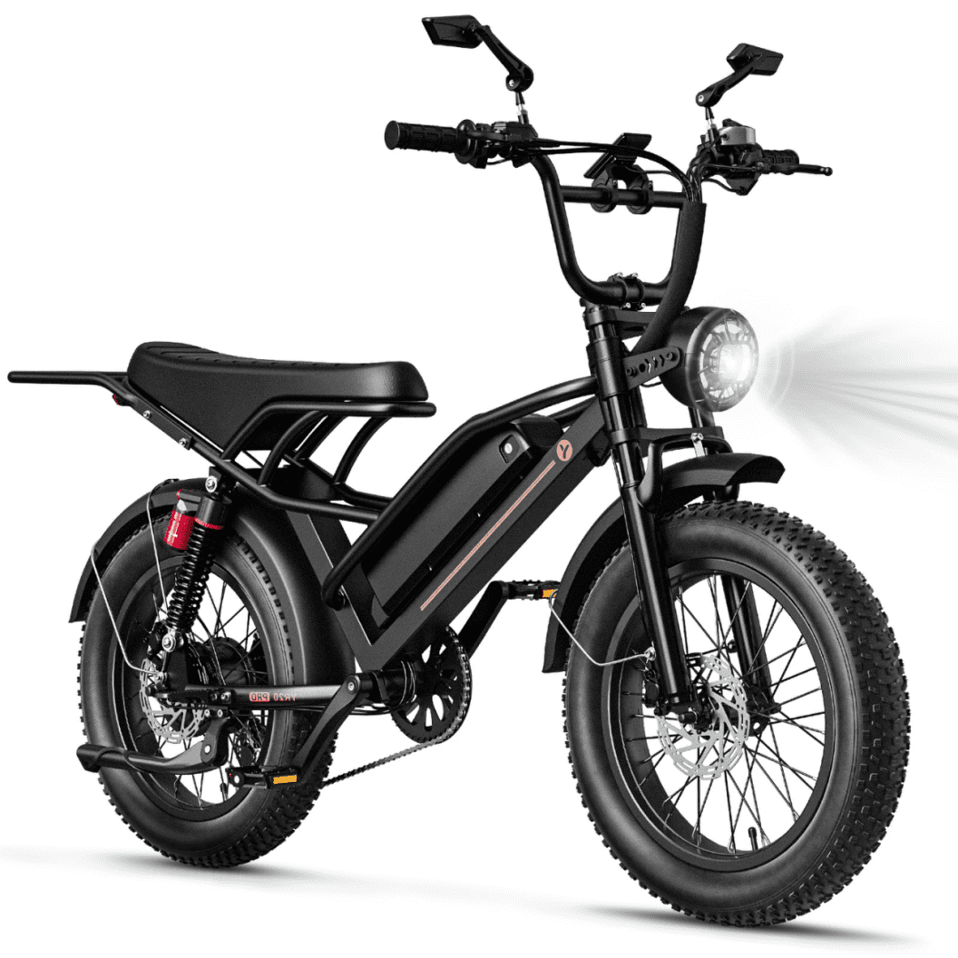 Jasion YR16 Electric Bike for Adults, 500W Motor 48V 12.5AH Removable Battery E-Mountain Bike, 16 Fat Tire Off-Road Electric Dirt Bike, 55 Miles Ebike for Teens, UL2849