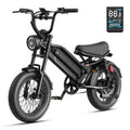 Jasion YR16 Electric Bike for Adults, 500W Motor 48V 12.5AH Removable Battery E-Mountain Bike, 16 Fat Tire Off-Road Electric Dirt Bike, 55 Miles Ebike for Teens, UL2849