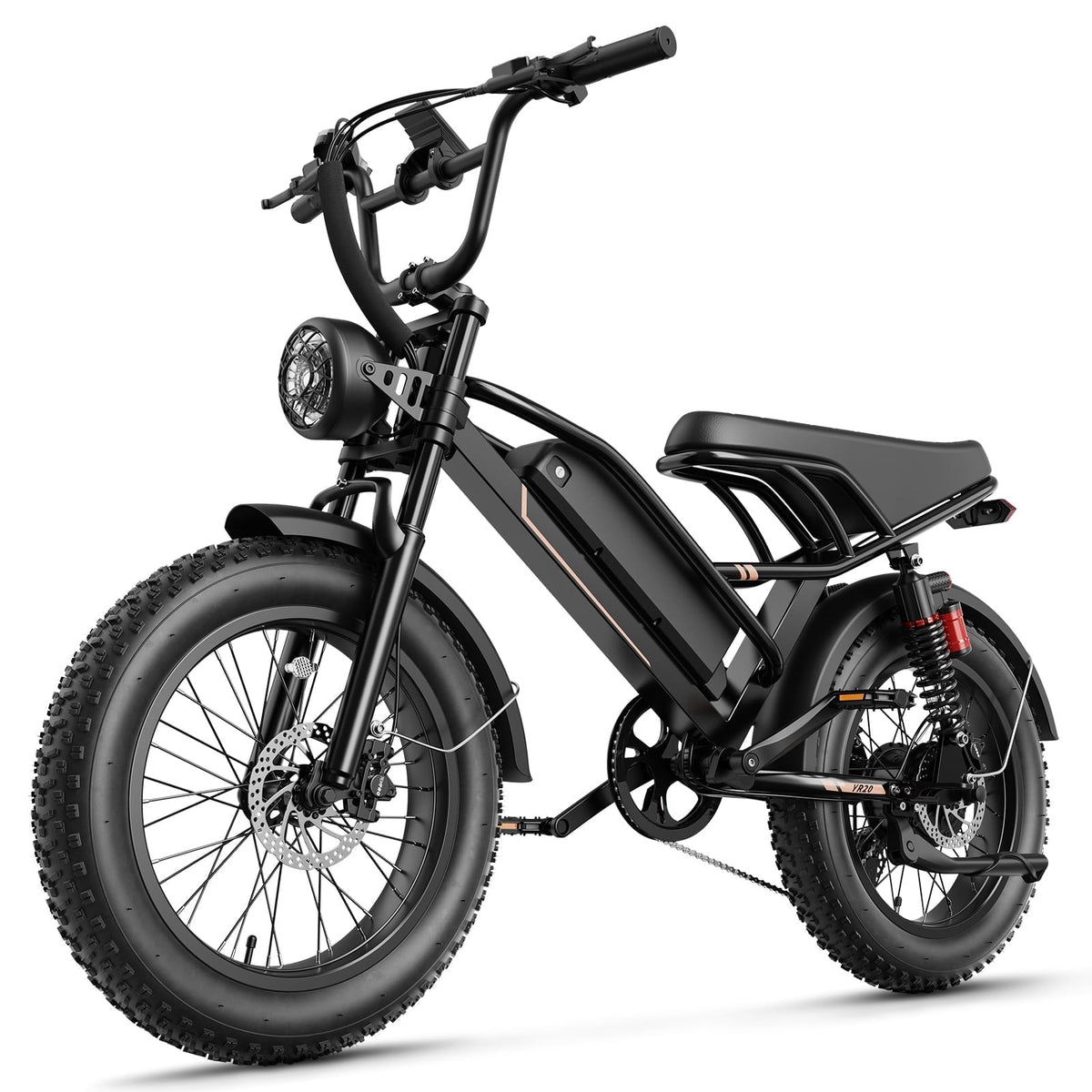 Jasion YR16 Electric Bike for Adults, 500W Motor 48V 12.5AH Removable Battery E-Mountain Bike, 16 Fat Tire Off-Road Electric Dirt Bike, 55 Miles Ebike for Teens, UL2849