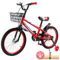 Kids Bike for Ages 3-10 Years Old Boys Girls, 14/16/18 Inch Kid's Bikes with Training Wheels, Basket, Dual Brake, Children Bicycle for Kids and Toddler Beginners, Pink/Red