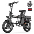 ASKGO F9 Adult Folding Electric Bike, 1200W 25 MPH 25 Miles, 48V 13Ah Removable Battery, Meets Daily Commuting,Going Out and Playing,Give the best gift,Folding Ebike for Adult with Two Seats，UL2849