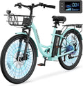 MOONCOOL Electric Bicycle for Adults 350W , 7-Speed Ebike with 36V 10.4Ah Removable Battery， 40 Miles Range , 20 mph Electric Commuter Bike for Women Men