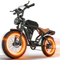PostJoy F30 2500W Electric Bike, 48V20Ah Battery up to 50 Miles 7-Speed All-Terrain, 20-inch Fat Tire Full Suspension, off-Road Dirt Mountain Bike UL2849 Certified