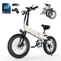 Skeri 20 Folding Electric Bicycle for Adults - 27MPH Max (Pedal-Assist), City Commuting, 48V Battery, 500W Peak, Aluminum Alloy Frame 49LBS, Adjustable Seat with LCD Display