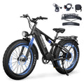 Skeri Electric Scooter Bike for Adults, 26x4 Fat Tire Full Suspension E-Mountain Bicycle,750W (Peak 1200) Motor 48V 20Ah 7-Speed Ebike UL2849