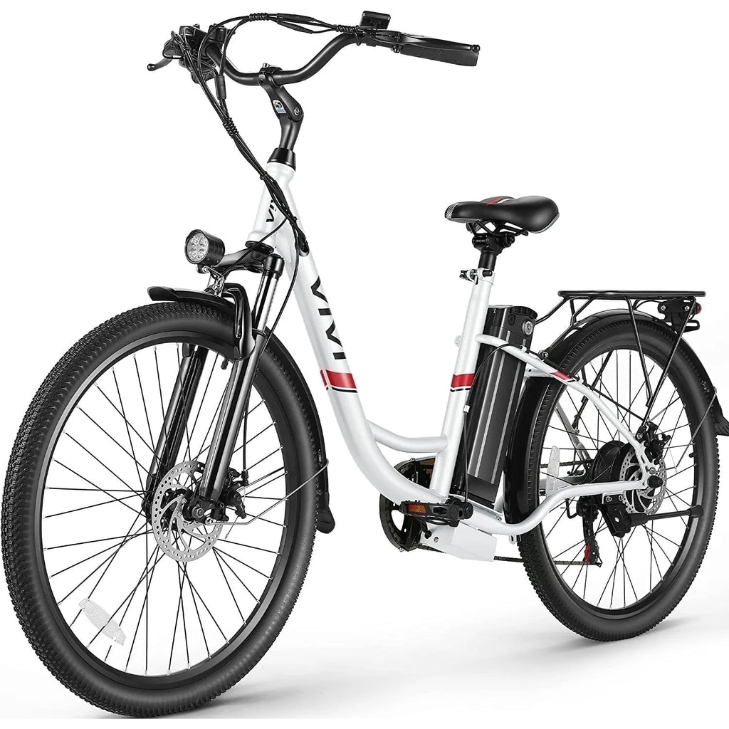 Vivi Electric Bike for Adults 26 Electric Cruiser Bike 48V 500W Step-Through Electric Bike 19.8MPH City Commuter Electric Bike with Cruise Control, UL2849 Certified