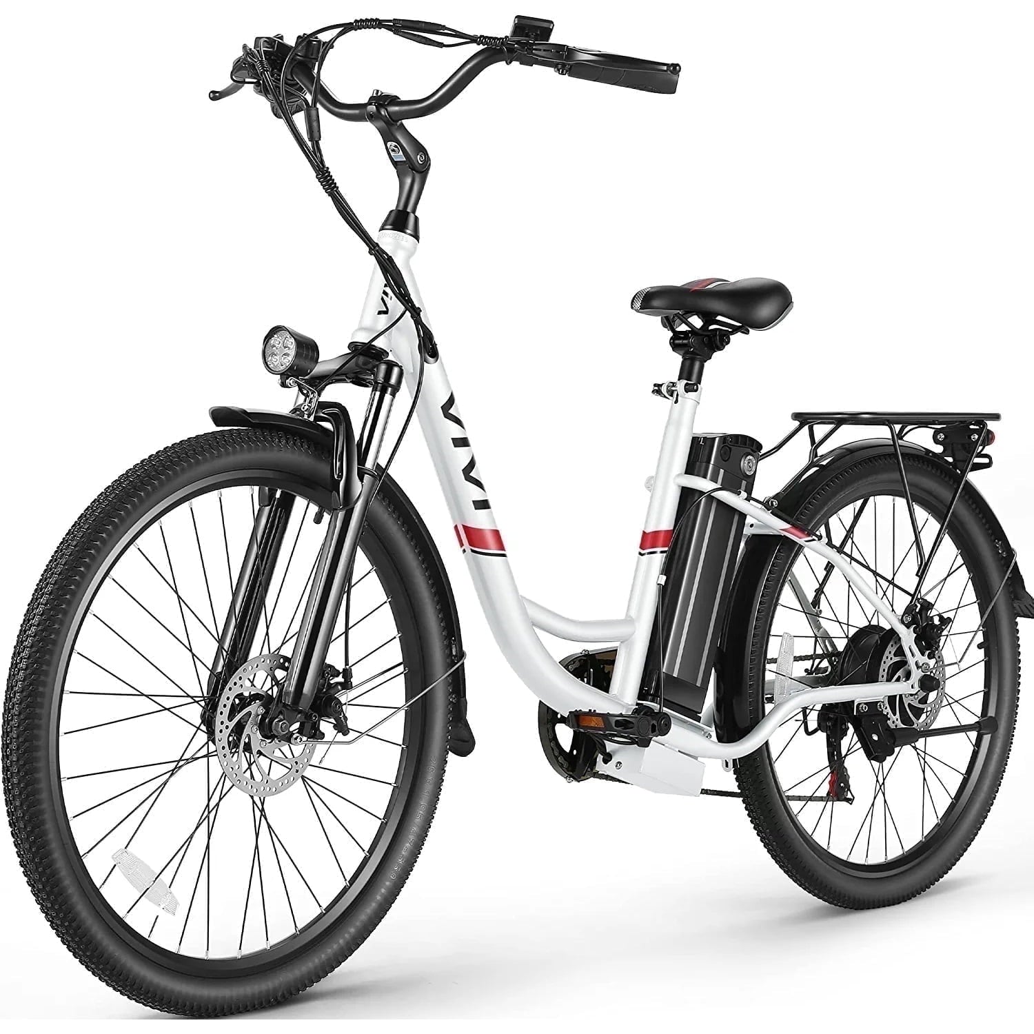 Vivi Electric Bike for Adults 26 Electric Cruiser Bike 48V 500W Step-Through Electric Bike 19.8MPH City Commuter Electric Bike with Cruise Control, UL2849 Certified