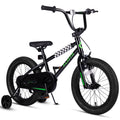 Vollsch BMX Style Kids Bike for 2-8 Years Old Boys Girls 16 Inches Toddlers Bicycle with Coaster Brake Training Wheels, Black