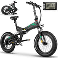 Wooken 20X4.0 Fat Tire Electric Bike for Adults, 500W Foldable Electric Bicycle with 48V 10Ah Built-in Battery, Shimano 7 Speed, Dual Shock Absorber