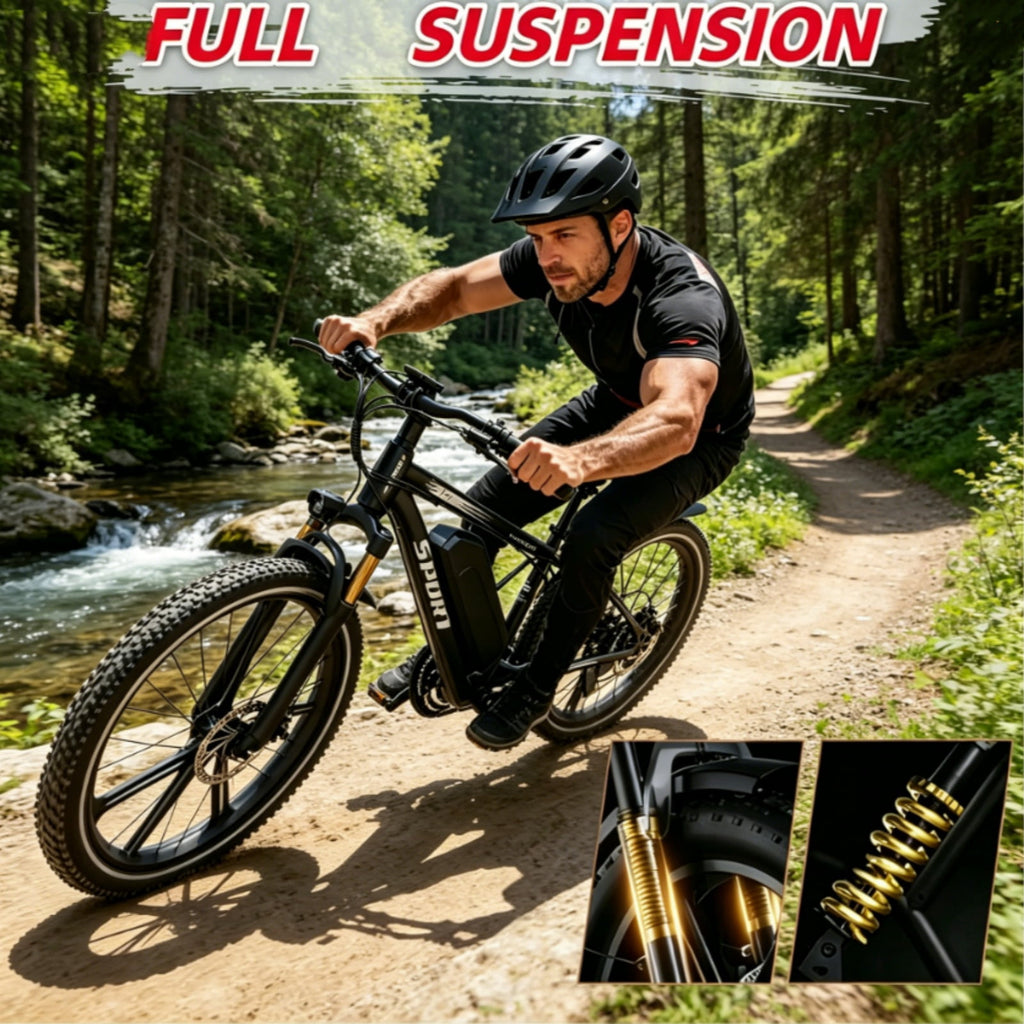 1200W Adult Electric Mountain Bike, 48V 10A Removable Battery-65 Miles, 26 Professional Shock Absorbing Tires,30MPH Off-Road Motorcycle,7 Speed Ebike,UL2849