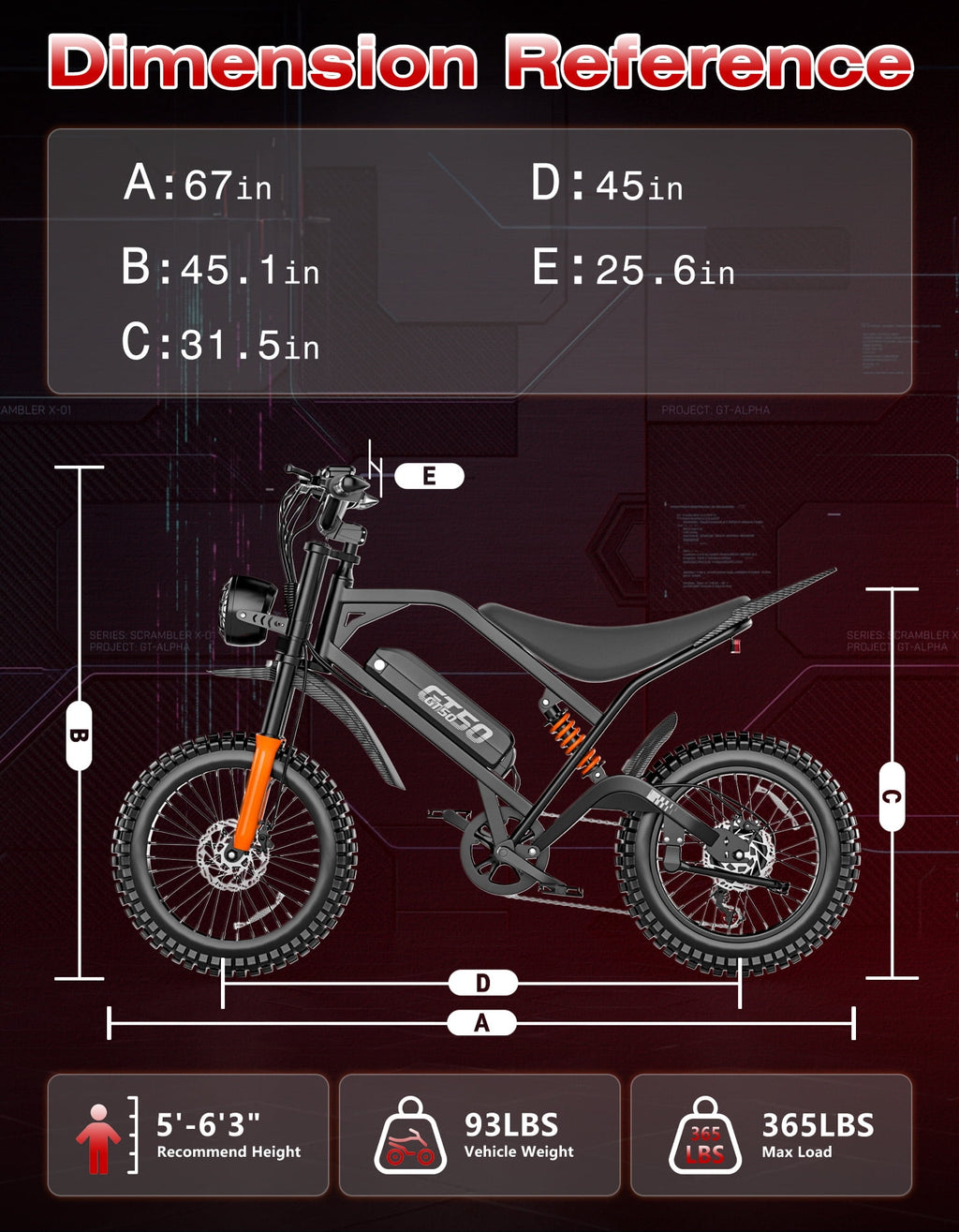 PostJoy F30 2500W Electric Bike, 48V20Ah Battery up to 50 Miles 7-Speed All-Terrain, 20-inch Fat Tire Full Suspension, off-Road Dirt Mountain Bike UL2849 Certified