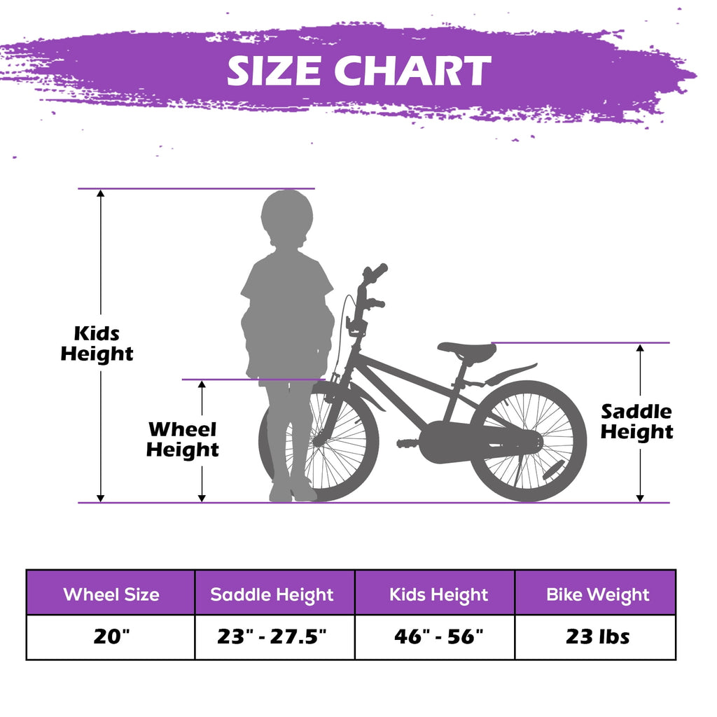 Hykolity Kids Bikes, 16 Inch BMX Style Boy's Bicycle Ages 4-6 Years Old, Kids Bicycle for Boys Girls with Training Wheels, Adjustable Seat, Front and Rear Fender, Black