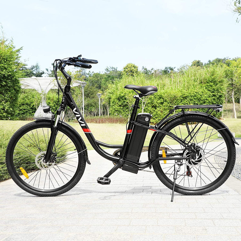 Vivi Electric Bike for Adults 26 Electric Cruiser Bike 48V 500W Step-Through Electric Bike 19.8MPH City Commuter Electric Bike with Cruise Control, UL2849 Certified