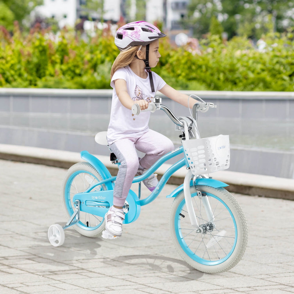 Costway 18'' Kids Bike Toddler Bicycle with Training Wheel Kickstand for 4-8 Years Old Pink