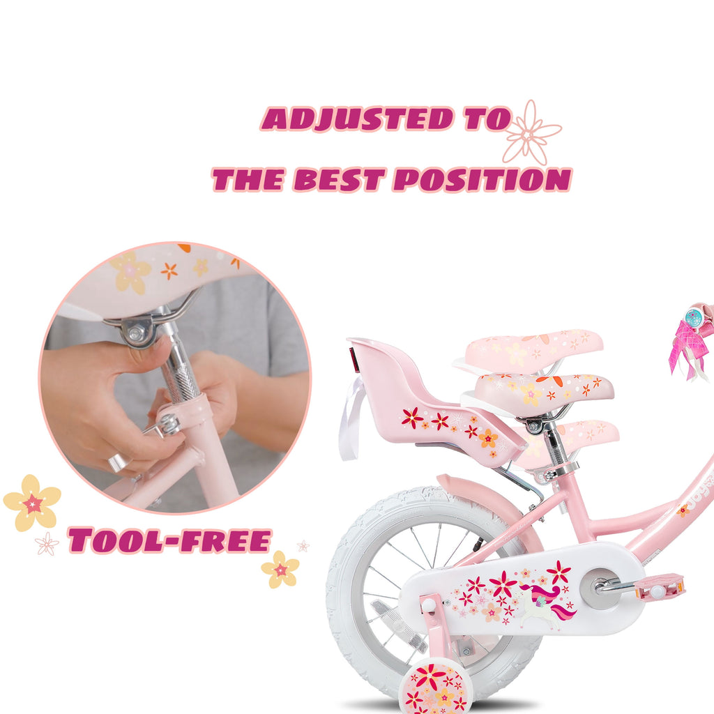 Joystar Unicorn 12inch Girls' Bike, Purple