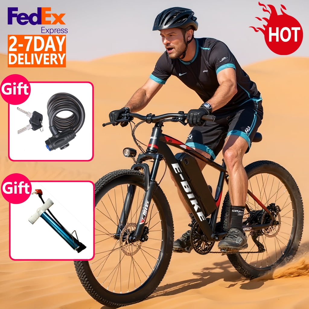 Setohet 26 Electric Bike for Adults, ebike 1200W Peak Power Motor, 45Miles 25MPH 432Wh Battery,7-Speed, UL 2849