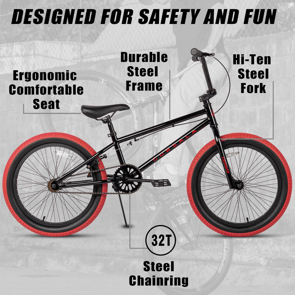 cubsala 18 in Freestyle BMX Kids Bike for Age 5-8 Years Old Boys Girls,Blue