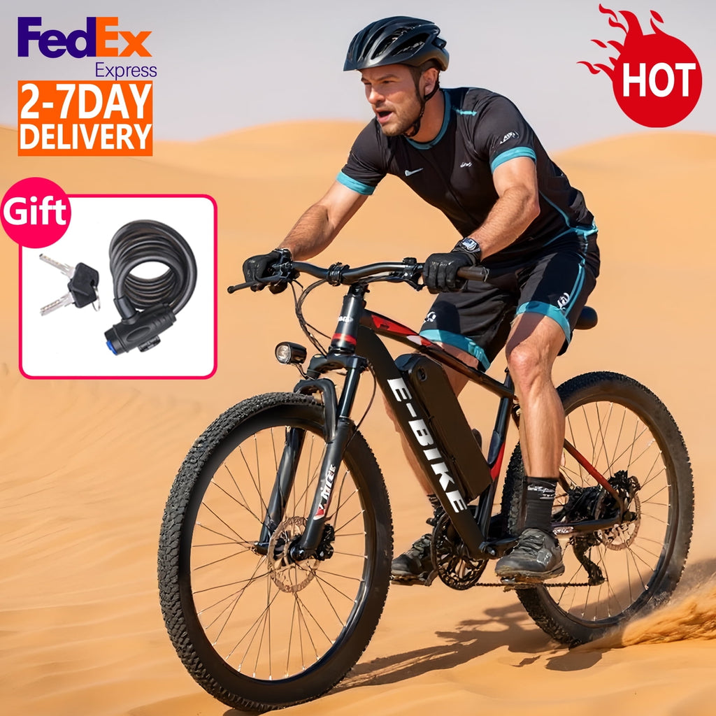 Setohet 26 Electric Bike for Adults, ebike 1200W Peak Power Motor, 45Miles 25MPH 432Wh Battery,7-Speed, UL 2849