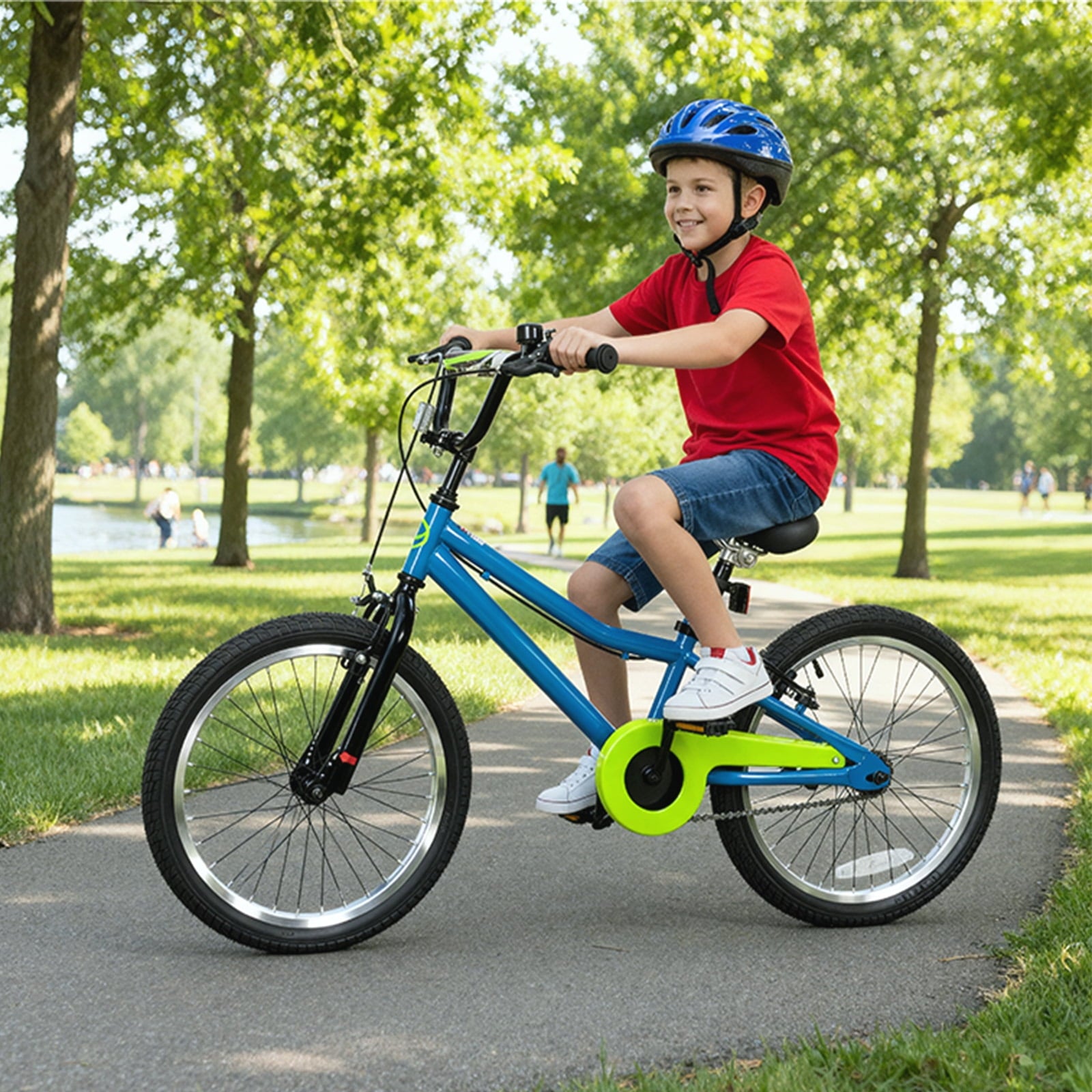 Hykolity Kids Bike Boy Girl Bicycle 16 inch for Children Age 4-7 Years Old Height 41-53 in Child Sport Bike Includes Training Wheel Basket Peach Pink