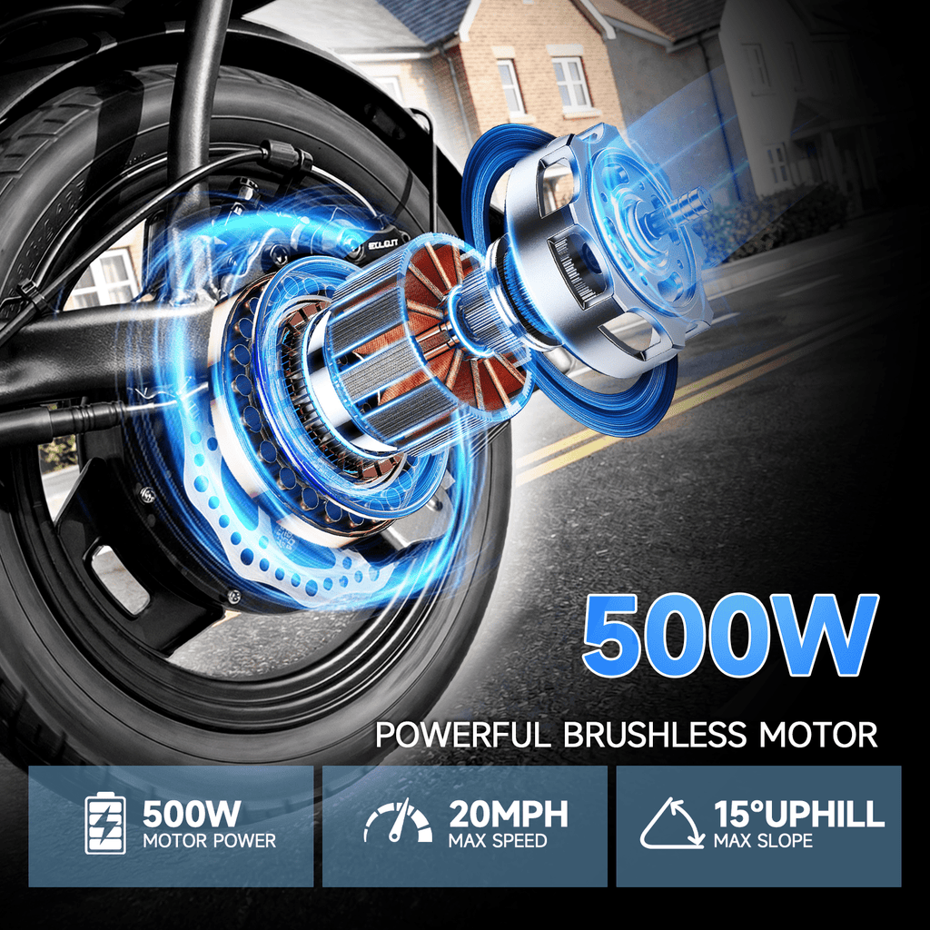 14 Folding Electric Bicycles with 500W Peak Motor,35 Miles 20MPH 432WH Integrated Battery ,Ebike for Adults with Basket,UL2849