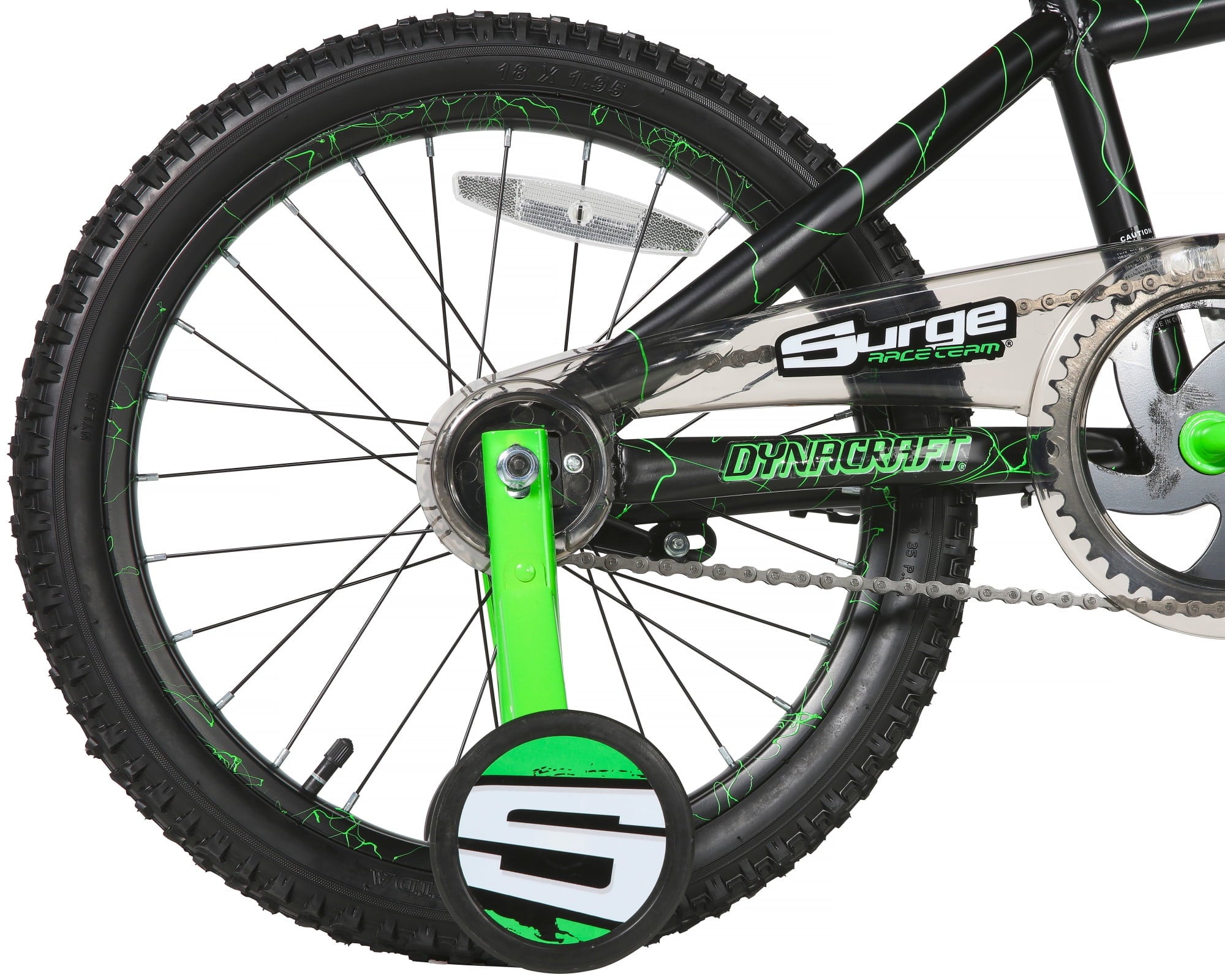 Dynacraft Surge Boys 18 BMX Bike, For Kids Age 6-9 Years, Green