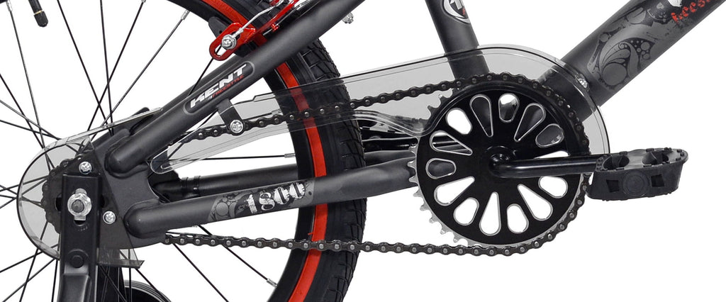 18 Kent Bicycle Abyss Freestyle BMX Bicycle, Fits Riders 3'2-4'2, Gray, Child, Unisex