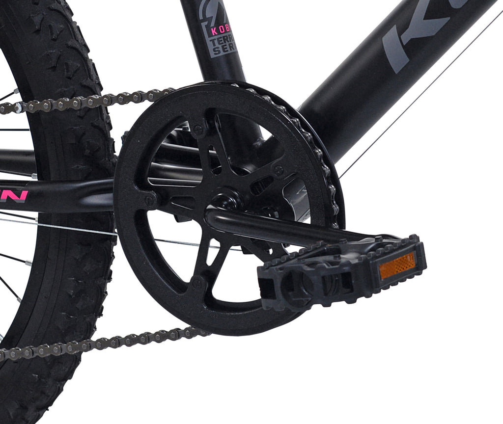 20 Kent Kobra Mountain Bicycle, Fits Rider 4'2 - 5', Black/Pink, Child, Unisex