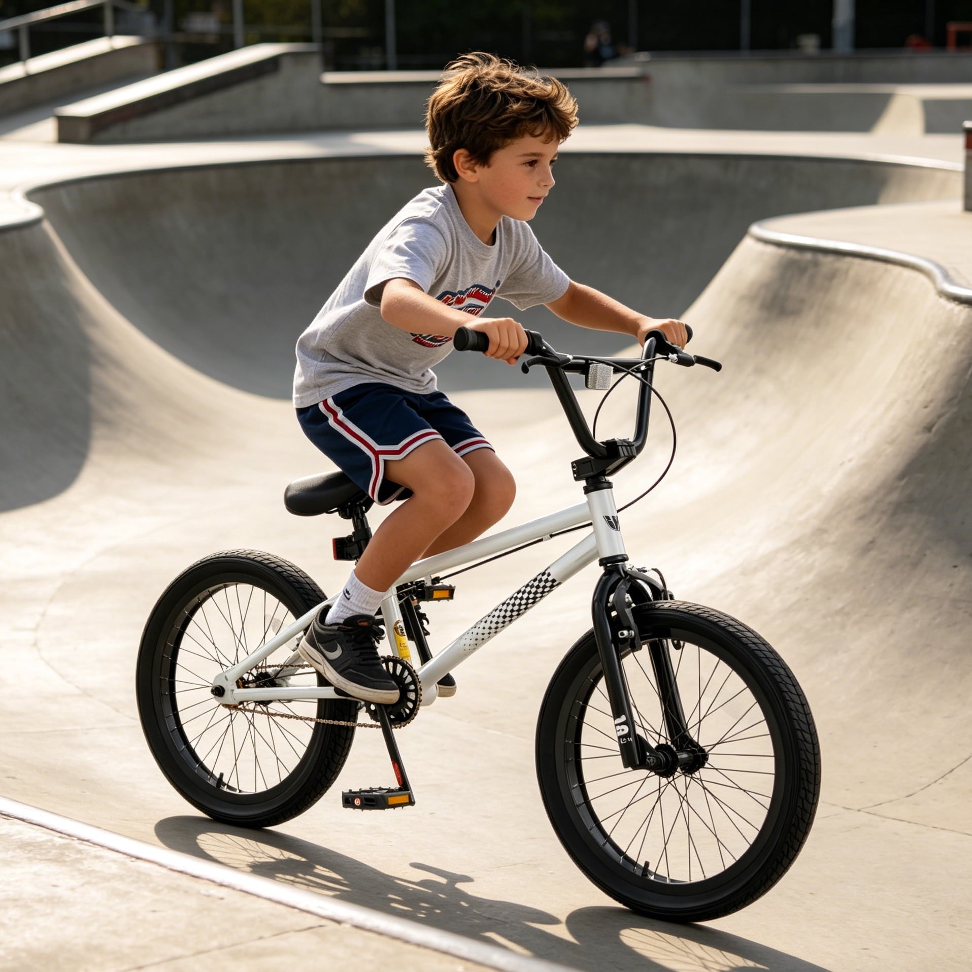 Korimefa Freestyle BMX Bikes, 18 inch Kids Bicycles for 7-12 Years Old Boys Child Tween Teen, with Aluminum Alloy U-Brake, Rear R-Brake, Hand Brake Levers & Front Rear Pedals, White