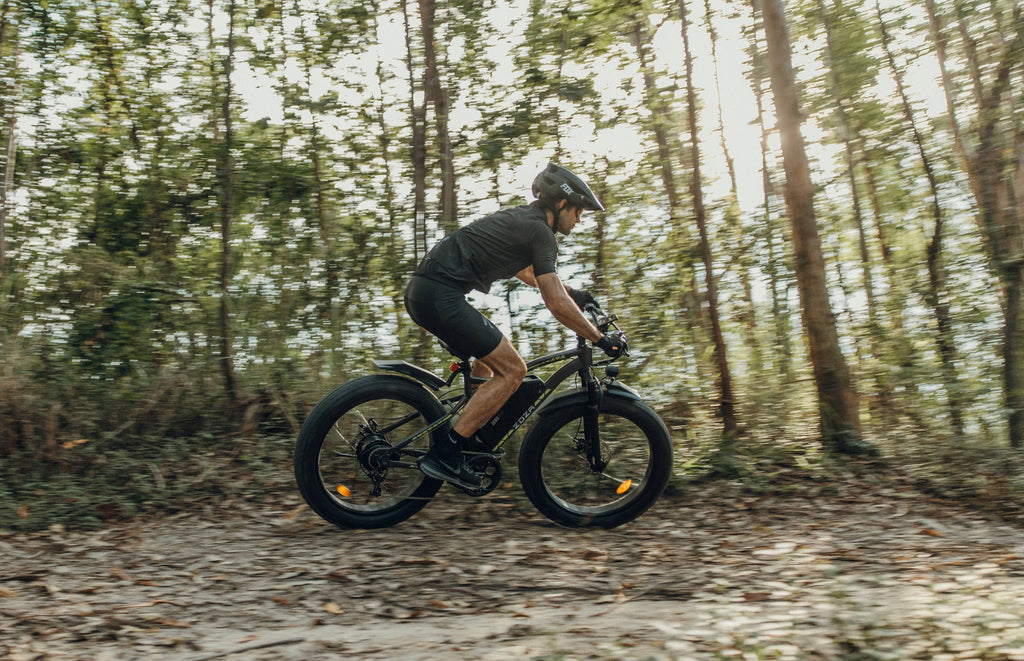ZDZA Electric Bike for Adults, Peak 1500W Motor E-Mountain Bicycle, 26 Fat Tire 28mph Ebike, 48V 15Ah Removable, Dual Suspension with Shelf UL2849, Black