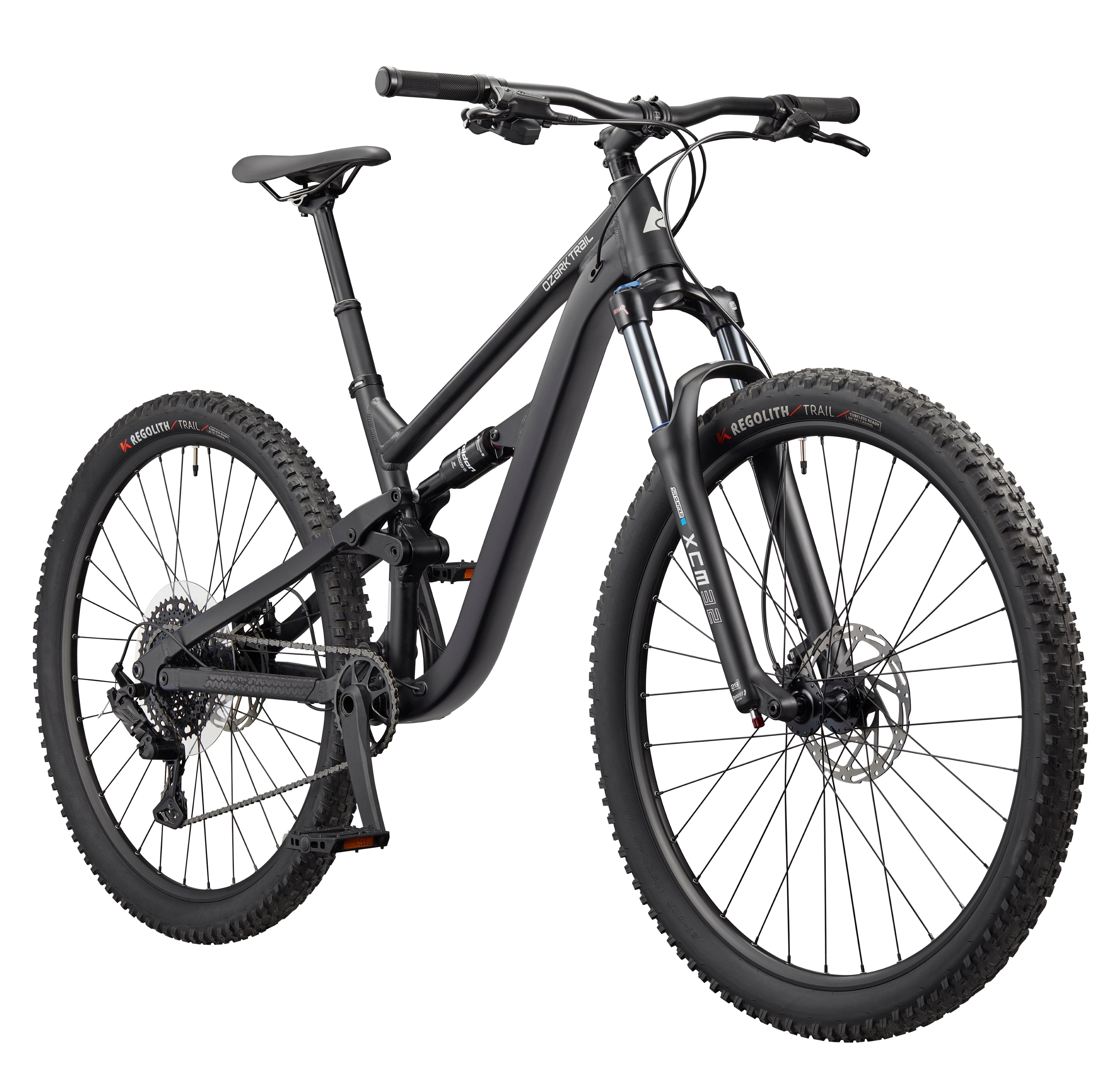 Ozark Trail 29 FS.3 Fastflow Full Suspension Mountain Bike, 29 Wheels, Medium Frame, Fits Rider 5'7' - 5'11, Black, Adult, Online Only