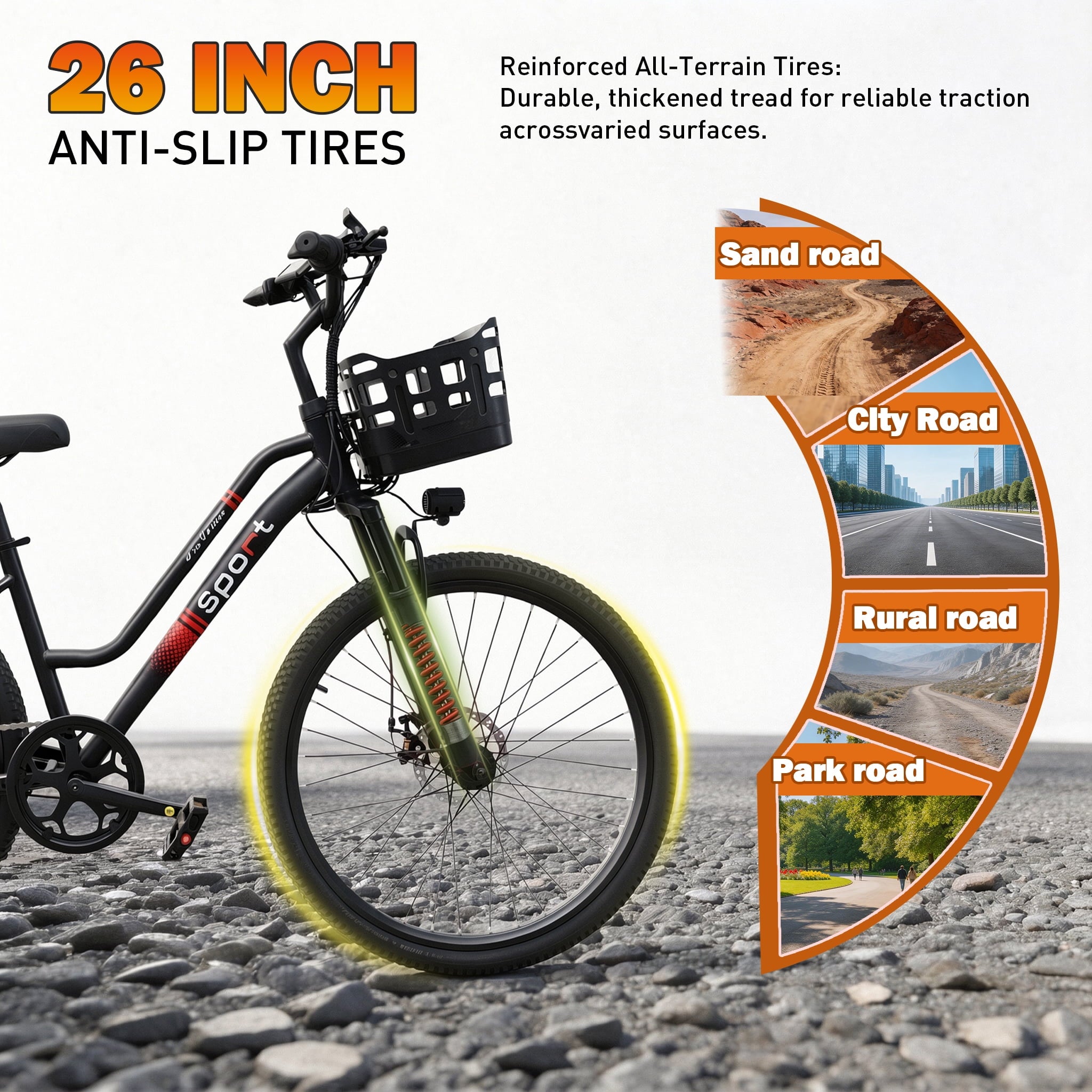 OwnGold 14IN Folding Electric Bicycles for Adults Teens with Basket,500W Peak Motor Up to 20 mph Range 30 Miles,36V 12Ah Removable Battery,Commuter/Shopping Mini Ebike,UL 2849