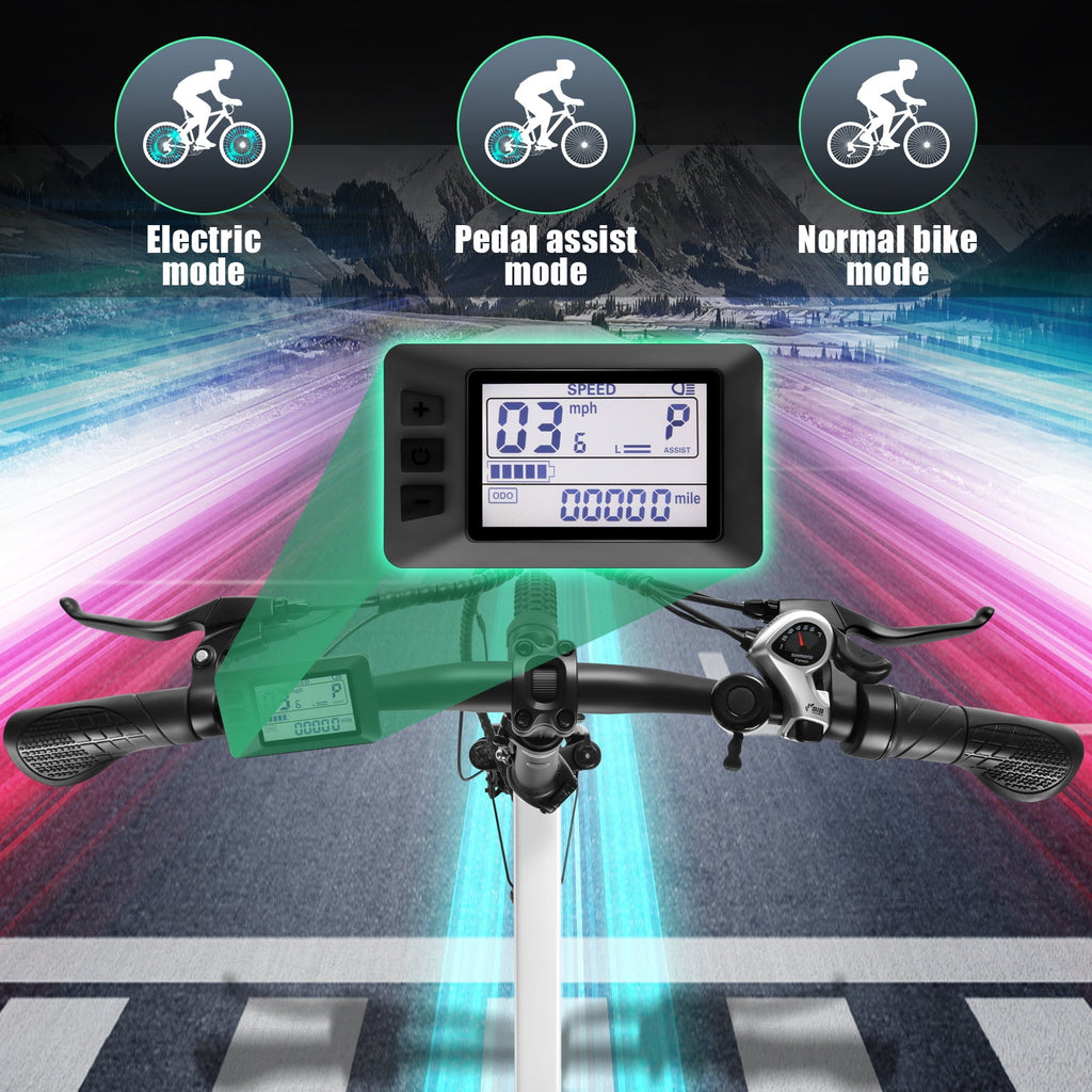 Vivi Electric Bike for Adults 20 x 2.4 Folding Electric Bike 48V 500W Electric Bike Commuter Bike 19.8MPH Suspension Fork Electric Bike with Cruise Control, UL2849 Certified