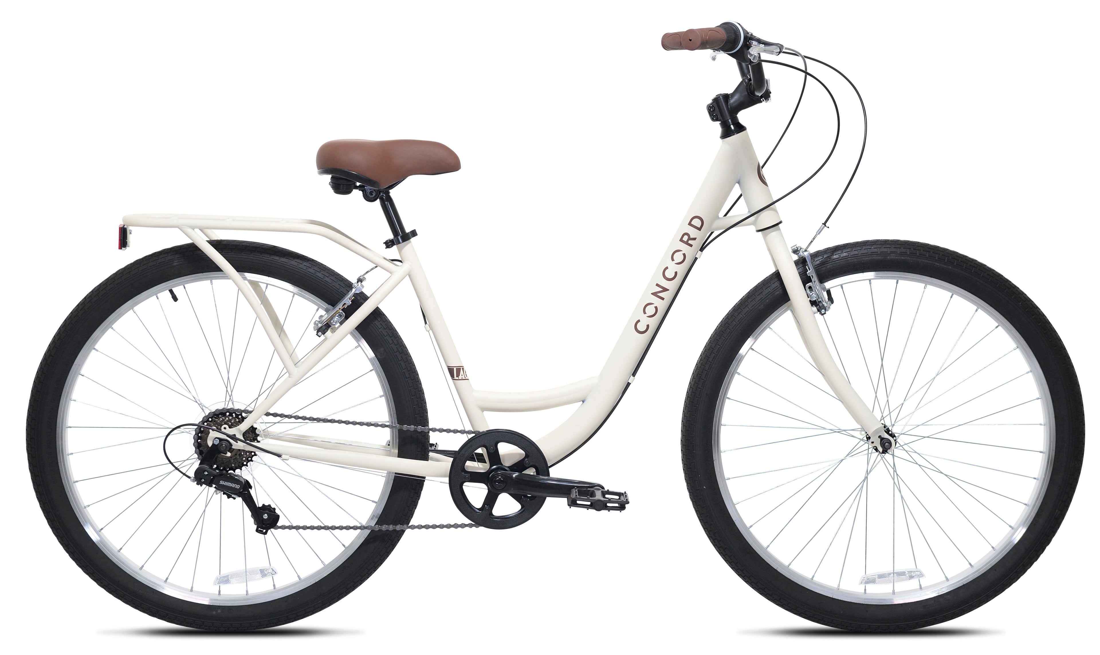 Concord 27.5 Laguna Comfort Bicycle, 27.5 Wheels, Fits Adult Riders 5'4-6'2, Unisex, Cream