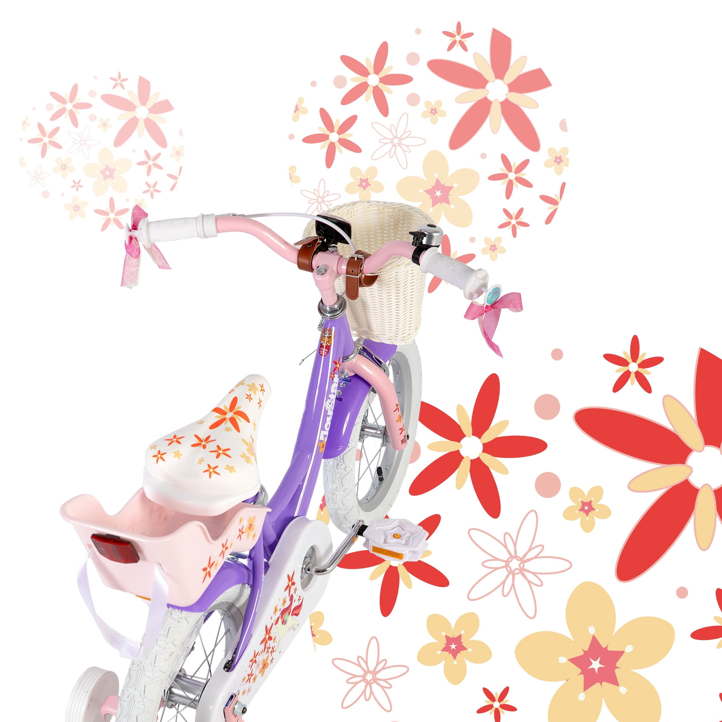 Joystar Unicorn 12inch Girls' Bike, Purple