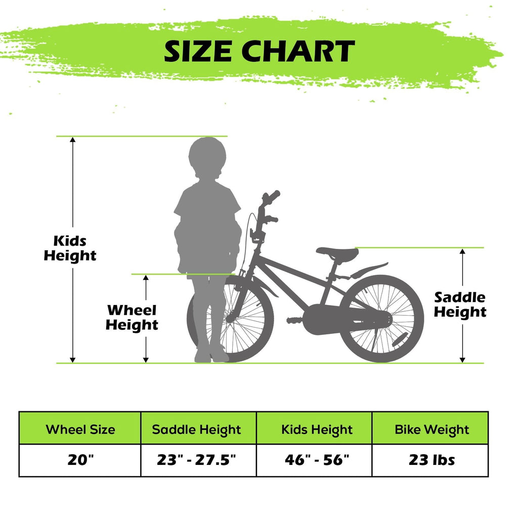 Hykolity Kids Bikes, 16 Inch BMX Style Boy's Bicycle Ages 4-6 Years Old, Kids Bicycle for Boys Girls with Training Wheels, Adjustable Seat, Front and Rear Fender, Black