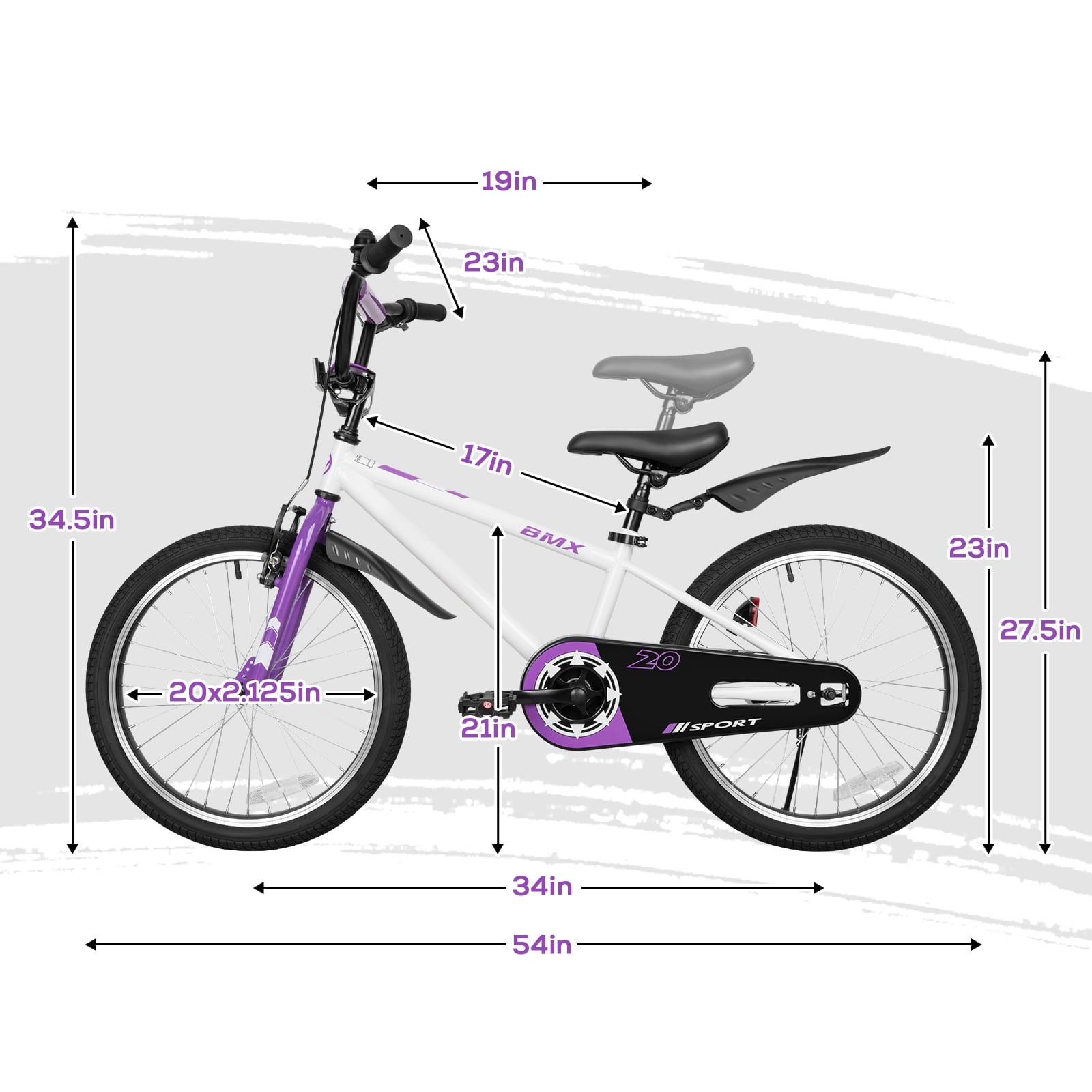 Hykolity Kids Bikes, 16 Inch BMX Style Boy's Bicycle Ages 4-6 Years Old, Kids Bicycle for Boys Girls with Training Wheels, Adjustable Seat, Front and Rear Fender, Black