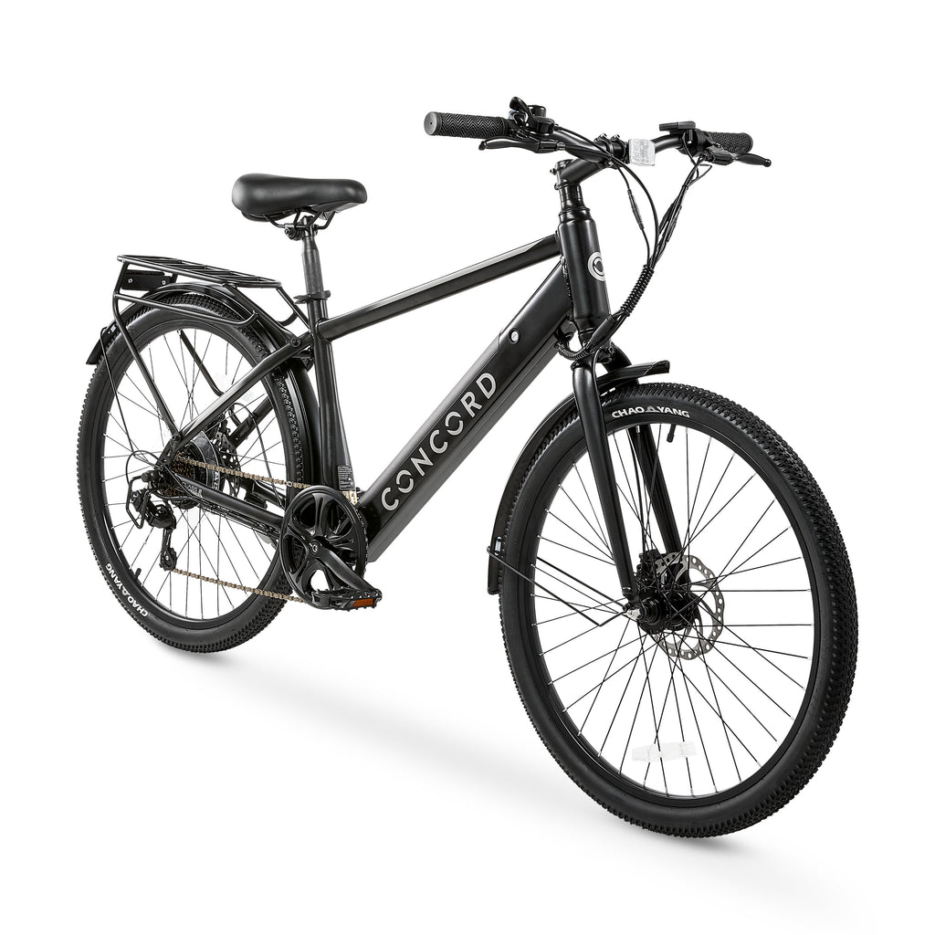 Concord Commutr 26'' Electric Bike, 350W Motor, Class 2, Black, Fits Riders 5'2-5'10