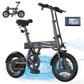 iSinwheel 14 Foldable Electric Bicycle for Adults,500W 42V 10Ah Electric Bike,LCD,20MPH Commuter E Bike for Teen